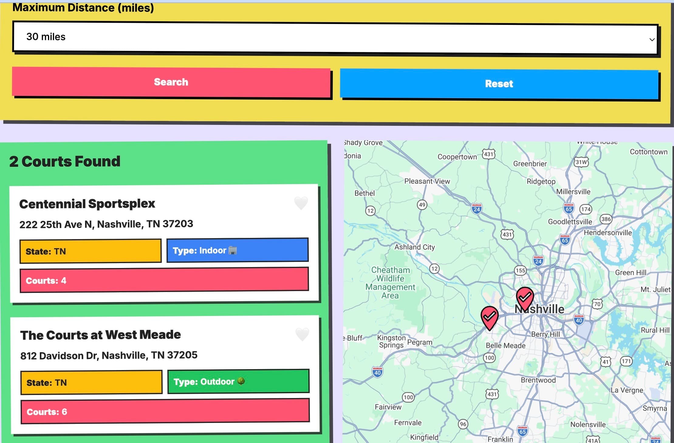 PICKLEBALL COURT HUB — product screenshot